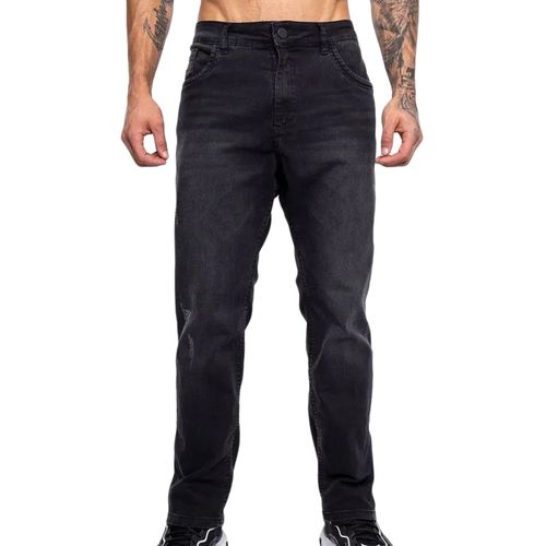Calca Jeans Masculina HD Black Denim PRETO-H0219- -1-